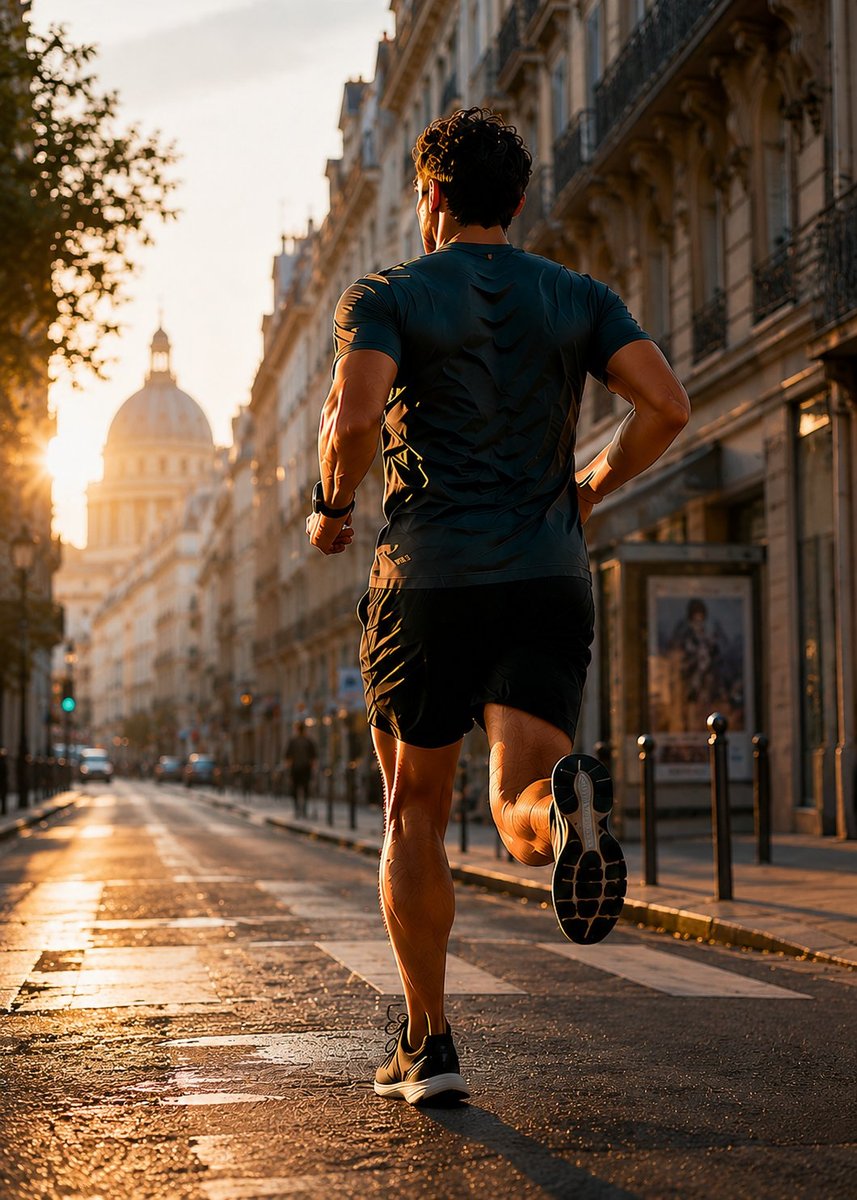 Coureur dans les rues de Paris – ostéopathie du sport Paris 3e